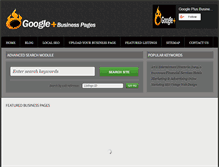 Tablet Screenshot of googleplus-businesspages.com